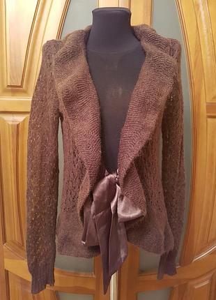 Кофта ажурной вязки