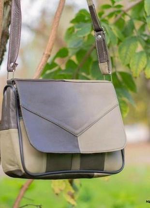 Жіноча сумка владана — сумка з натуральної шкіри, колір унікальний, без повторення