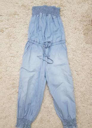 Комбінезон світло-голубий денім new look