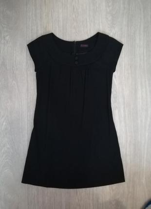 Чёрное короткое платье1 фото
