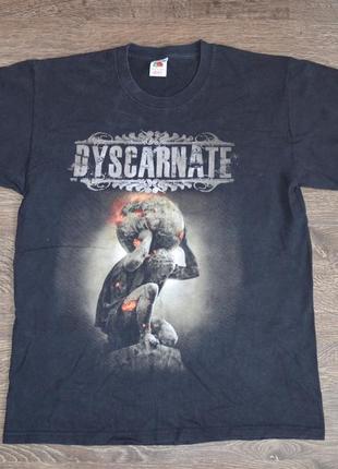 Оригинал футболка- мерч fruit of the loom ® rare vintage dyscarnate 2010