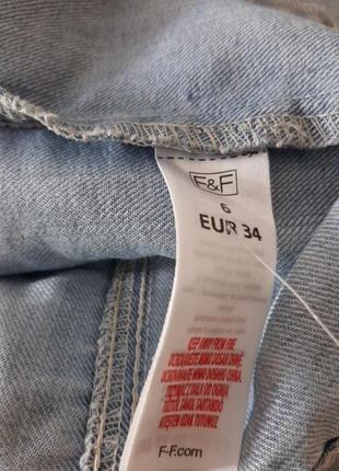 💙💚💛 суперский джинсовый пиджак f&f маленького размера6 фото