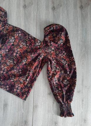 Рубашка рубашка блуза хлопок черная в цветашках,48 р