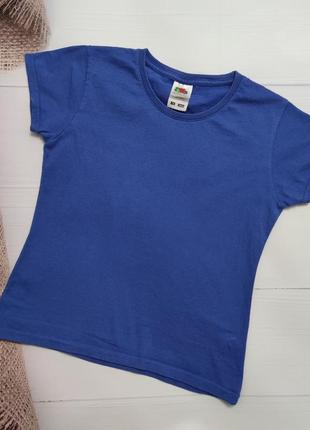 Синя футболка для дівчинки