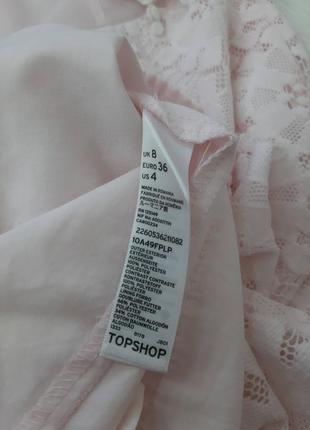 Нежно-розовое гипюровое платье topshop4 фото