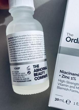 The ordinary niacinamide 10% + zinc 1% сыворотка с витамином в3 и цинком2 фото