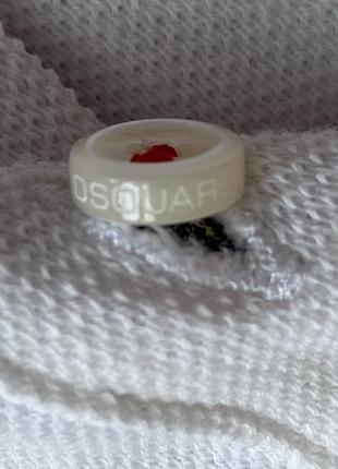 Поло\футболка dsquared white polo5 фото