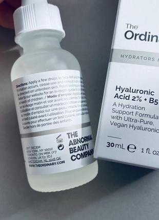 The ordinary hyaluronic acid 2% + b5 увлажняющая сыворотка с гиалуроновой кислотой2 фото