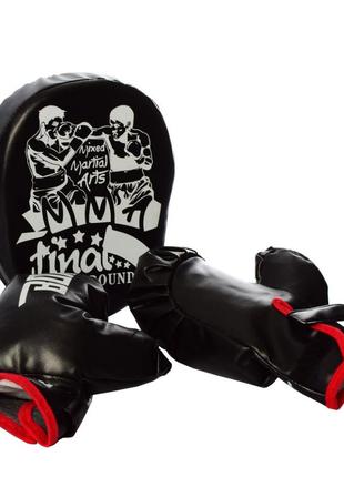 Игровой набор "бокс" mr 0512 перчатки, боксерская лапа