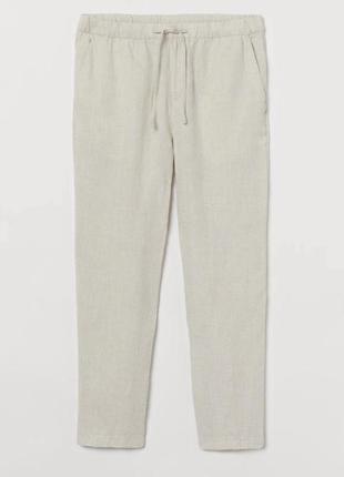 Штаны брюки из льна h&m zara