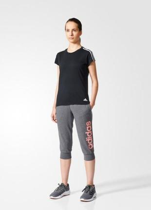 Фирменные спортивные капри брюки джоггеры adidas1 фото