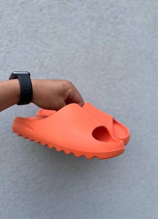 Тапки yeezy fwd slide orange тапочки шлепки