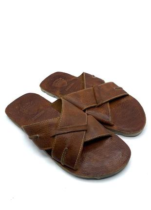 Оригінальні шкіряні шльопанці blackstone