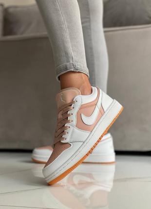 Женские кожаные кроссовки nike air jordan #найк