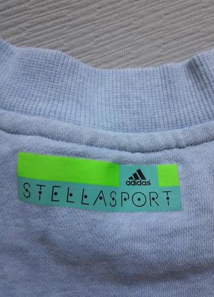 Мегакрутая фирменная хлопковая толстовка с коротким рукавом stellasport adidas  оригинал7 фото