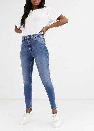 Высокие джинсы-скинни topshop