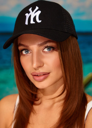 Жіноча літнє кепка бейсболка чорний