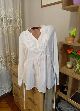 Натуральная блуза рубашка next,блузка хб летняя индия