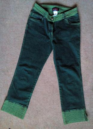 Котоновые джинсы-капри5 фото