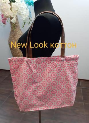 Сумка принт new look коттон