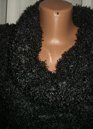 Комбинированное черное платье3 фото