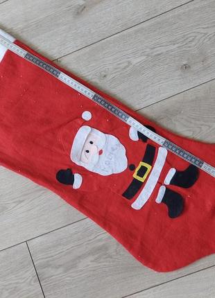 Велика новорічна шкарпетка, декор новорічний2 фото