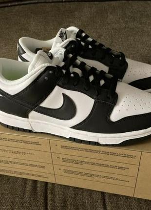 Кроссовки nike dunk low next nature white black dd1873-102 оригинал4 фото