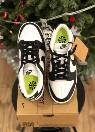 Кроссовки nike dunk low next nature white black dd1873-102 оригинал8 фото