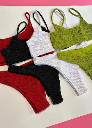 Купальник з топом з бифлекса жниварки.у ліфі немає поролонових вставок, ліф подвійний💕