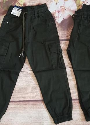 Джоггеры карго штаны на резинке на рост от 86 до 122 "миньон"1 фото