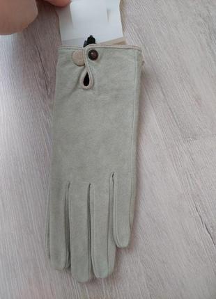 Жіночі рукавички, натуральна замша