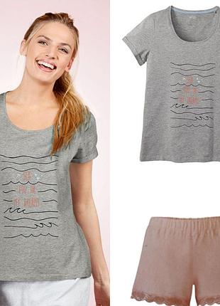 Пижама футболка и шортики esmara s 44-46