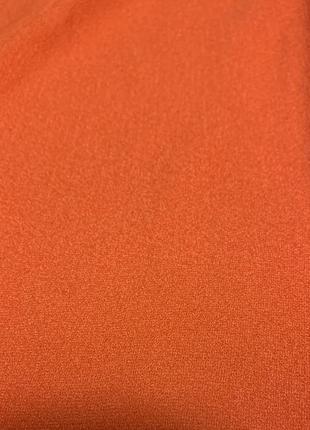 Платье миди текстурное яркое морковно-оранжевое расширенное (4083)5 фото