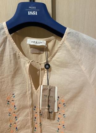 Шикарная хлопковая блузка вышиванка1 фото