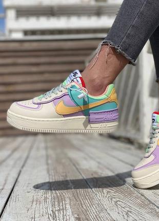 Жіночі кросівки nike air force 1 shadow pale ivory / кросівки найк