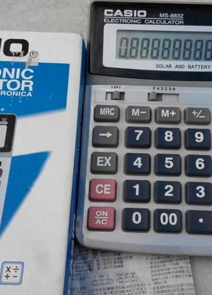 Калькулятор настольный бухгалтерский casio ms 8832 , 12 разрядный
