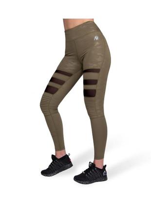 Легінси тайтсы gorilla wear savannah biker tights army green camo l, xl