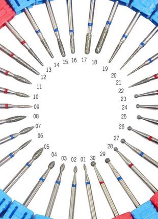 Алмазні фрези для апаратного манікюру (алмазна фреза) - фрези з алмазним напиленням1 фото