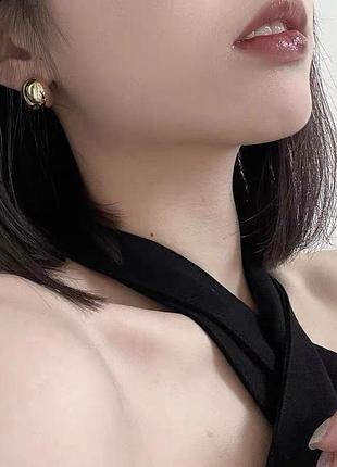 Сережки у стилі chanel 4