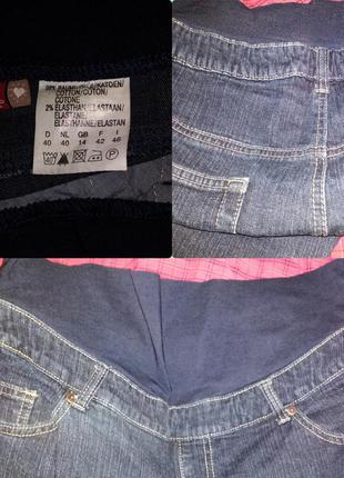 Капри  бриджи для беременных брюки джинсовые 14 (48-50)5 фото
