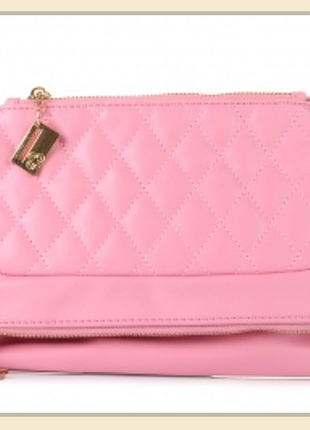 Сумка клатч кроссбоди рожевий розкладний