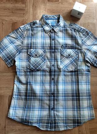 Рубашка короткий рукав next slimmer fit