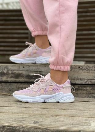 Жіночі кросівки adidas ozweego adiprene pride pink white