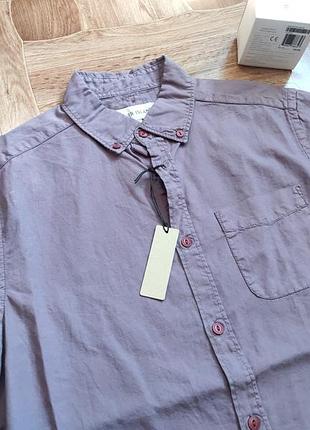 Рубашка короткий рукав river island purple 2