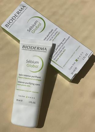 Крем для лица bioderma (биодерма) себиум глобал для проблемной кожи склонной к акне 30 мл