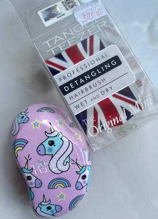 Расческа для волос tangle teezer the original mini children rainbow the unicorn4 фото