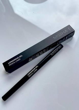 Карандаш для глаз missha long wear gel pencil liner titan black 0.14g