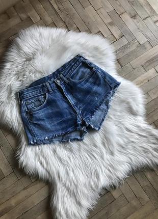 Винтажные кастомизированные шорты levis