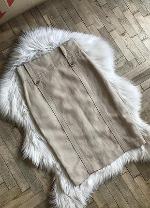 Юбка-карандаш zara, в составе лен и вискоза!
