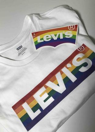 Футболка біла бавовна 100% levis — оригінал